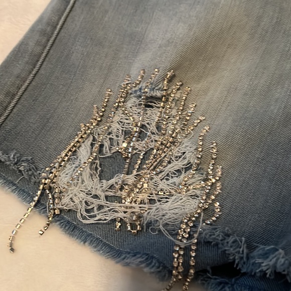 Denim couture shorts - Picture 2 of 5